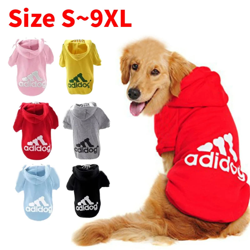 (XS-2XL) Adidog Dog Hoodies Autumn/Winter Sweater